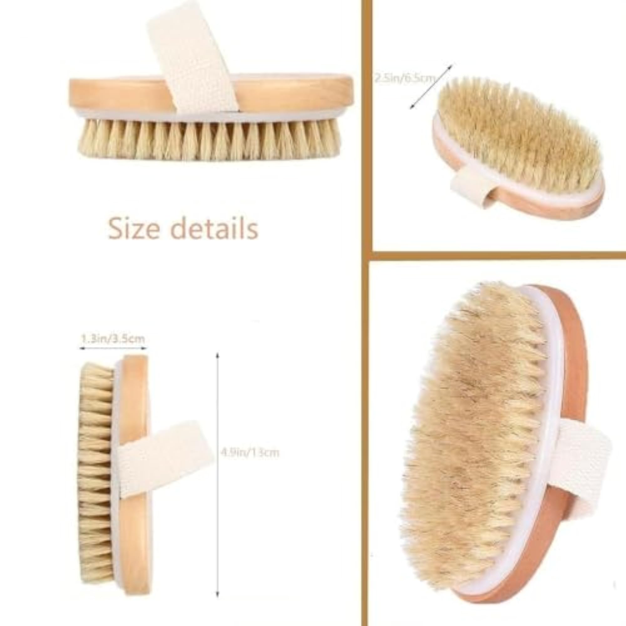 Dry Brushing Body Brush Wooden Exfoliating Scrubber